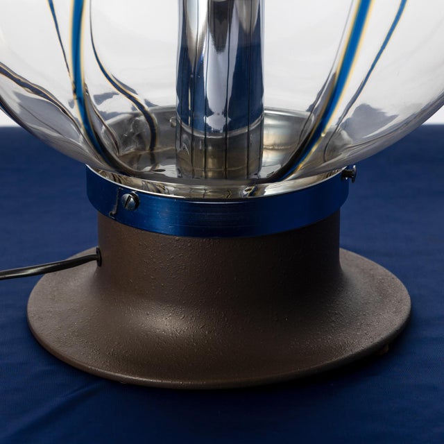 Space Age Table Lamp in Hand-Blown Murano Glass from Targetti Sankey, Italy, 1970s For Sale - Image 9 of 16