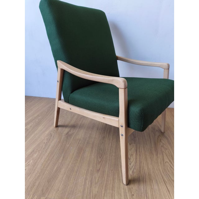 Armchair designed by J.Jiroutek, Czechoslovakia, 1960s. Classic Czech design. Armchair after complete refreshment. New...