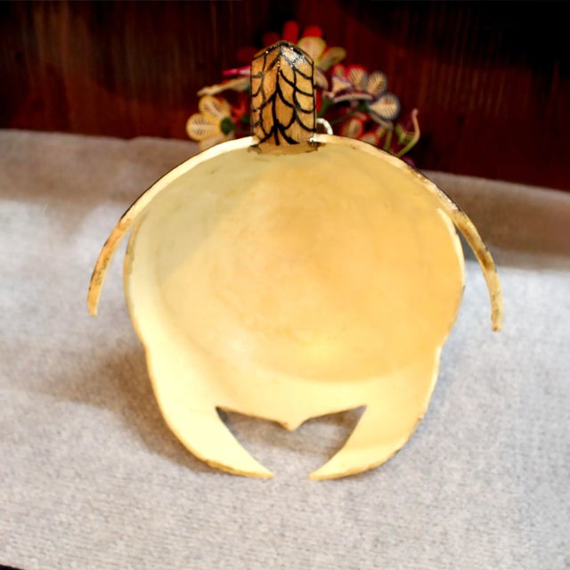 Marshall Islands hand crafted tabletop sculpture combines materials from the islands including Wojte atoll flowers. A...