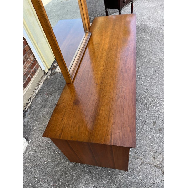 Bassett Mayan Dresser With Mirror For Sale - Image 11 of 12