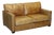 Halo Two Seater Viscount Tan Leather Sofa by Timothy Oulton For Sale