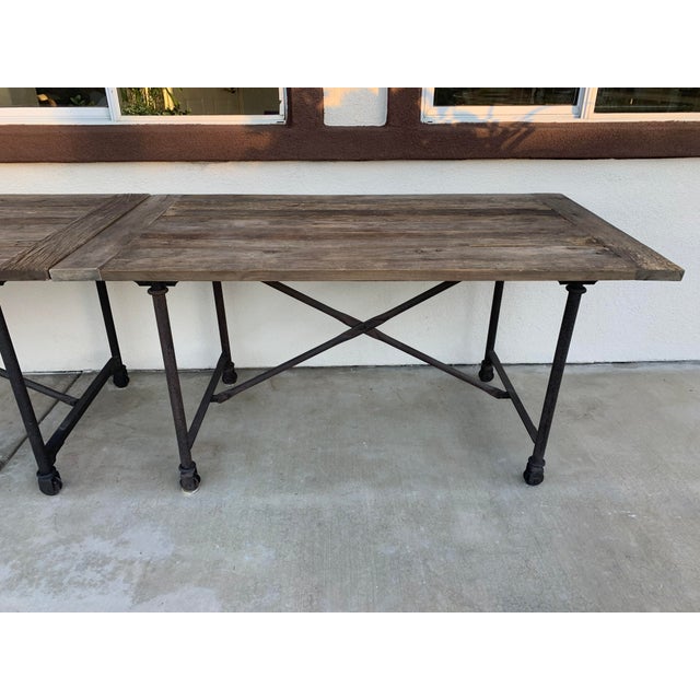 Restoration Hardware Flat Iron Dining Table Chairish