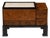 Antique Japanese Keyaki Wood Hibachi Tansu Chest on Custom Ebonized Metal Stand For Sale