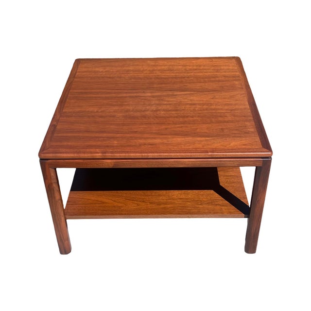 Wood Vintage 1960s Mid Century Modern Motif Inc Walnut Coffee Table Restored For Sale - Image 7 of 11