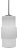 Mimo Cylinder Pendant in White With Gun Metal For Sale