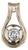 0.50ct Diamond Solitaire Teardrop Pendant 14k Yellow White Gold For Sale