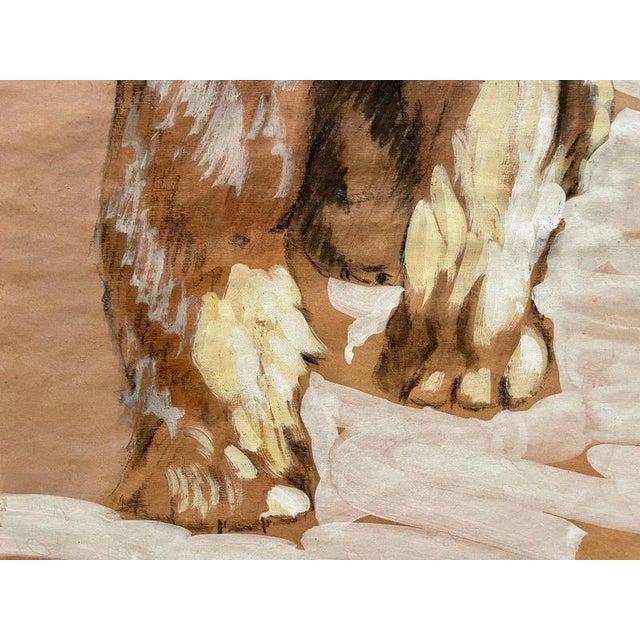 P. Comet, Polar Bear on the Ice Floe, Watercolor & Pencil on Paper For Sale - Image 4 of 9