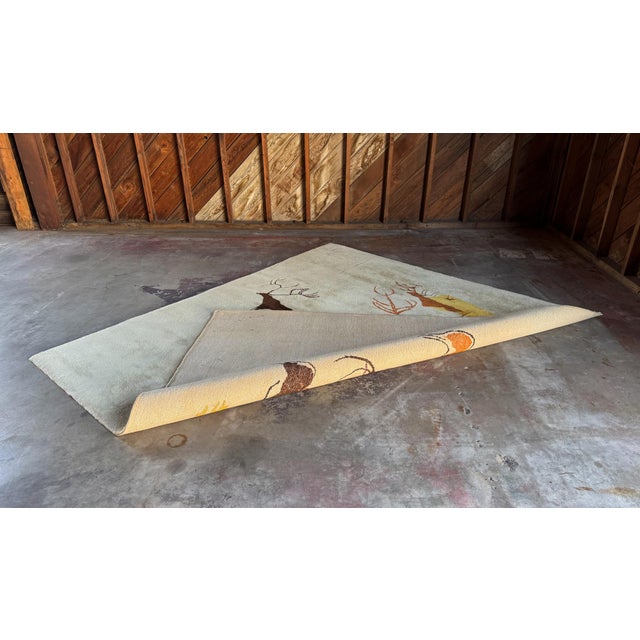 Olga Fisch Modernist Ecuadorian Handwoven "Caverna" Rug, Ecuador, c.1955 For Sale - Image 11 of 11