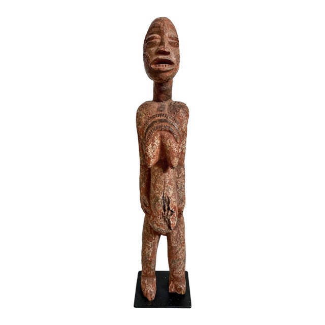 Antique Rare Bena Lulua Female Ancestor Figure For Sale