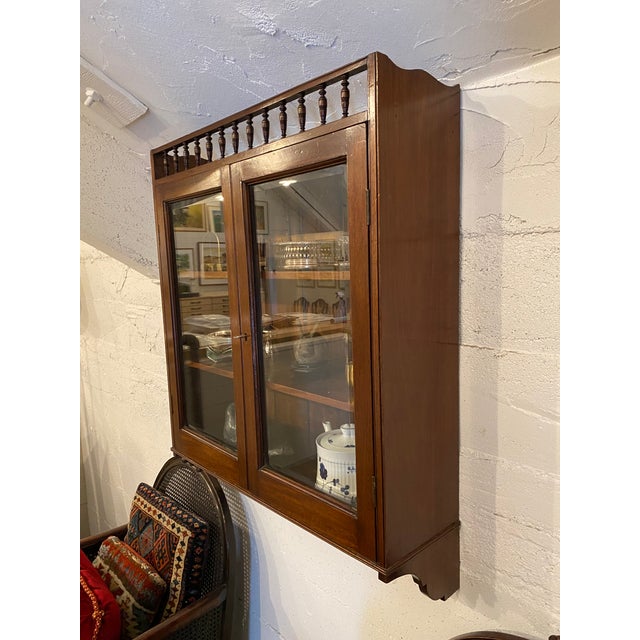 Late 19th Century English Mahogany Hanging Wall Cabinet For Sale - Image 17 of 18