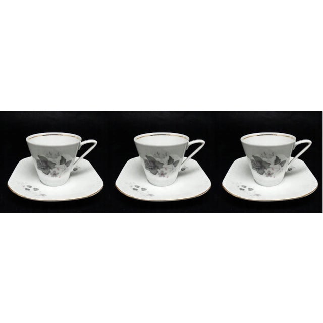White Art Deco Cups from Wawel Factory, Poland, 1960s, Set of 3 For Sale - Image 8 of 8