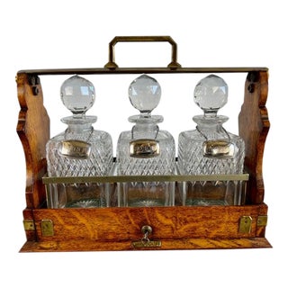 Early 19th Century Mappin Webb Tantalus with Three Decanters For Sale