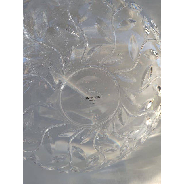 Glass Lancel Paris Crystal Dish, 1980s For Sale - Image 7 of 8