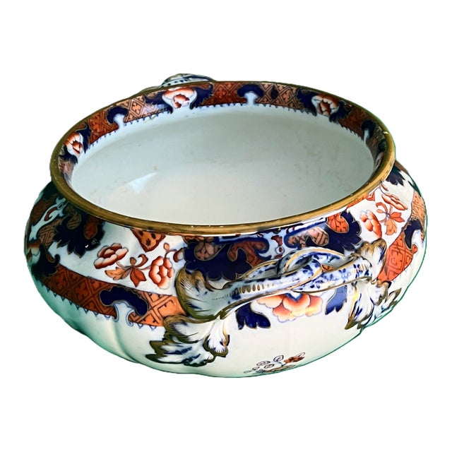 Mid 19th Century Antique Minton Hindustan Japan Imari Styled Tureen For Sale - Image 5 of 11