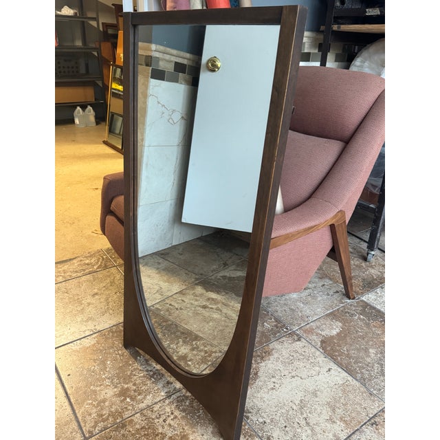1960s 1960s Broyhill Brasilia Walnut Mirror For Sale - Image 5 of 7