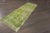 Traditional Green Vintage Overdyed Handmade Wool Runner For Sale - Image 3 of 5