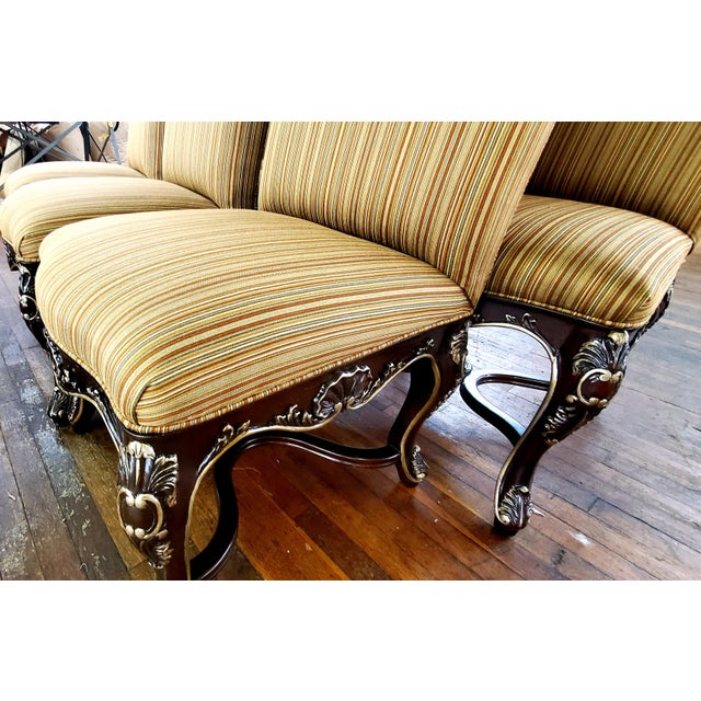 Henredon Furniture Marseilles II Regency Mahogany and Gold Dining Side