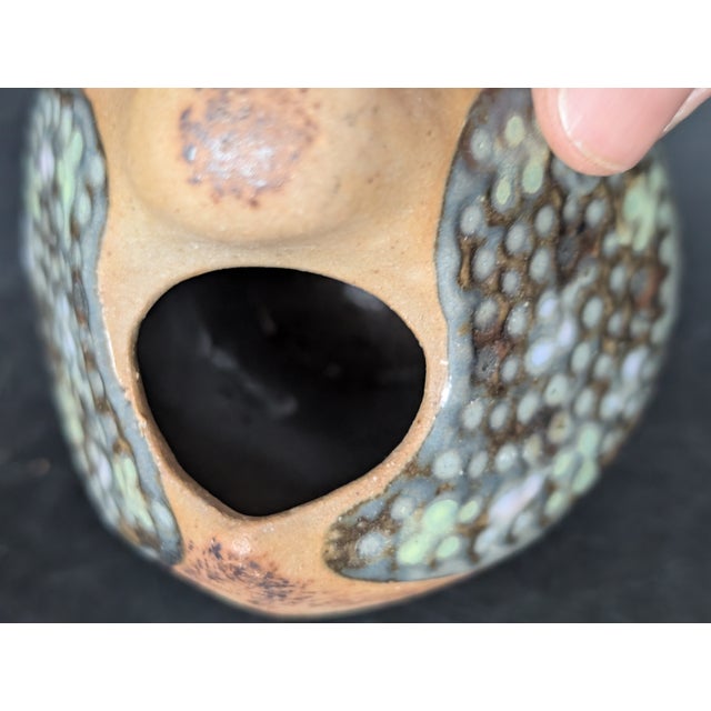 Ceramic Mid-Century Modern Danish Studio Pottery Bud Vase of Bird, Glaze For Sale - Image 7 of 7