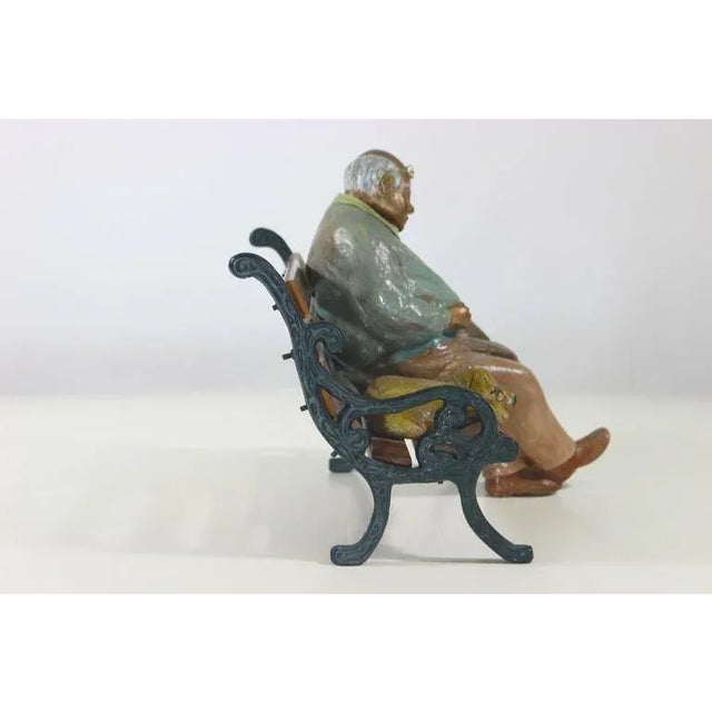 Whimsical Folk Art Mixed Media Sculpture 'Waiting for Godot' 20th Century Artist For Sale - Image 4 of 5