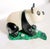 1900 - 1909 1900s Imperial Carved Hardstone Panda on a Malachite Base For Sale - Image 5 of 11