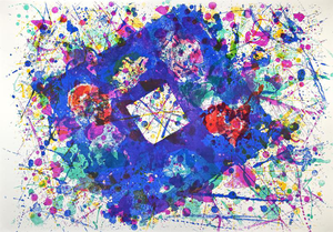 Sam Francis, Abstract Lithograph, 1980s, Lithograph