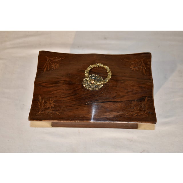 Wood 19th Century Shaped Dresser Box For Sale - Image 7 of 9