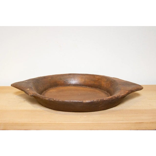 Indian Wooden Indian Bread Bowl For Sale - Image 3 of 8