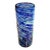 Mid 20th Century Swirling Blues Handblown Vase For Sale