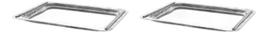 Silver-Plated Trays, Set of 2
