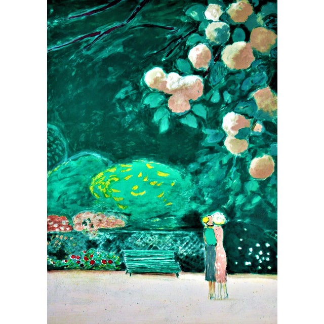 This art work titled "Les Fausses Confidences" 1988 is an original color lithograph on wove paper by French artist, Jean...