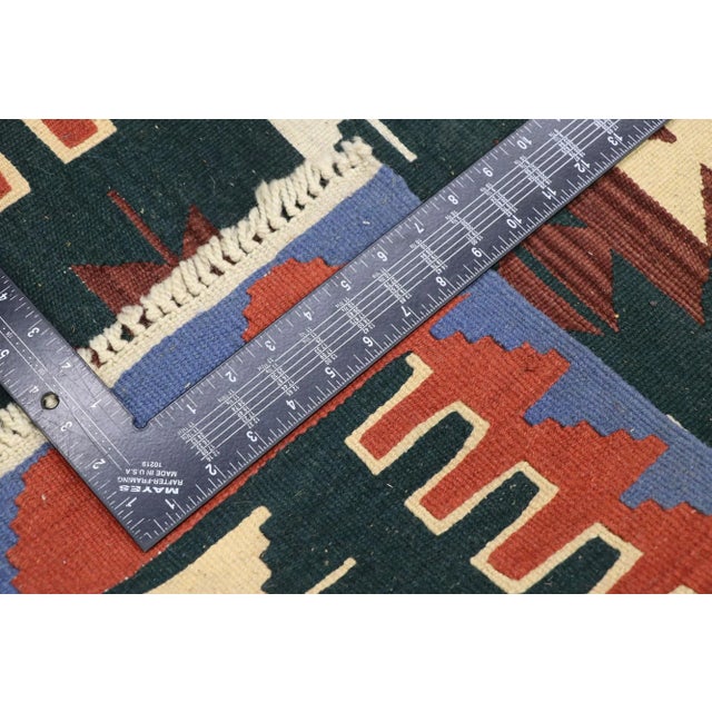 Late 20th Century Vintage Persian Shiraz Kilim Rug - 02'03 X 03'00 For Sale - Image 5 of 9