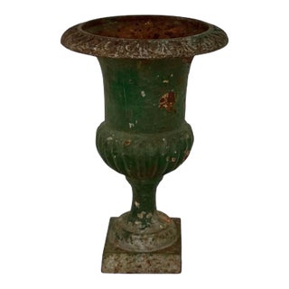 Late 19th Century Cast Iron Urn For Sale