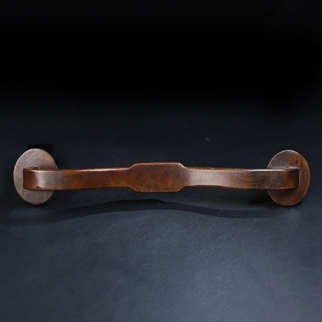 Vintage Chinese Huali Rosewood Ruyi Scepter | Burl Wood Inlaid Scholar's Object For Sale In Los Angeles - Image 6 of 9