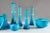 Vintage Scandinavian Blue Glass Vessels by Per Lutken for Holmegaard, Set of 10 For Sale - Image 3 of 6