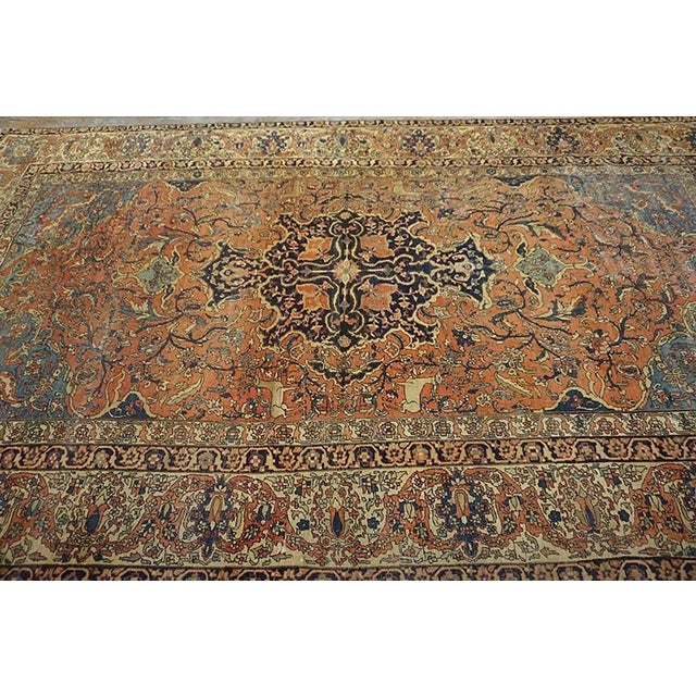 19th Century Persian Sarouk Farahan Carpet 6' 2" x10' 4" For Sale In New York - Image 6 of 12