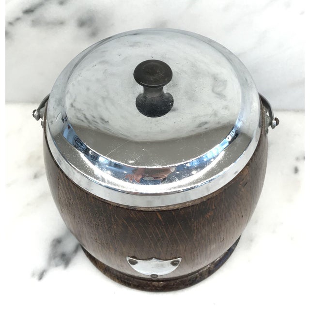 English Early 20th Century British Porcelain Biscuit Barrel For Sale - Image 3 of 7