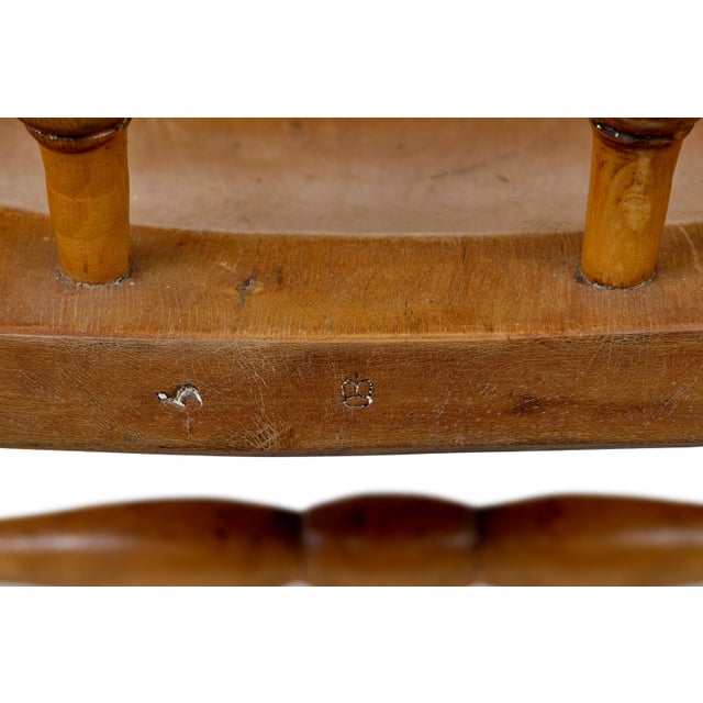 Set of 19th Century Elm Elbow Chairs, 1890s For Sale - Image 4 of 9