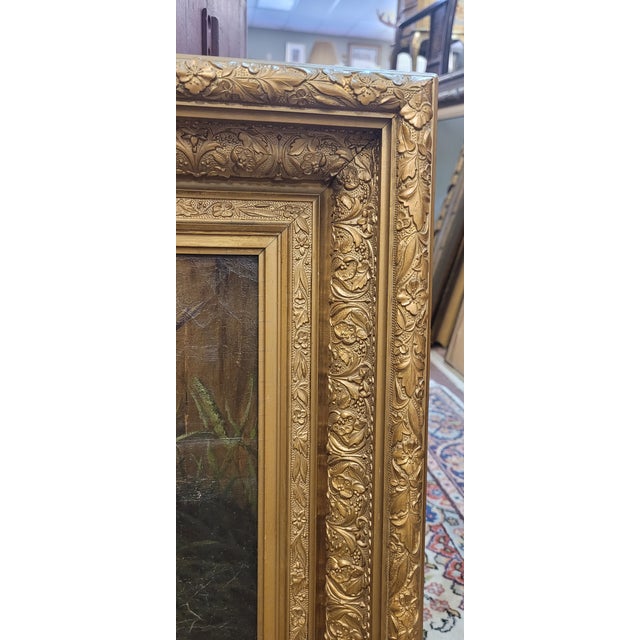 Antique 19th Century Oil Painting Apples Signed For Sale - Image 11 of 13