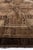 Turkish Vintage Circa 1940 Brown Turkish Oushak Hand Knotted Wool Runner 3ft 11in X 15ft 1in For Sale - Image 3 of 18