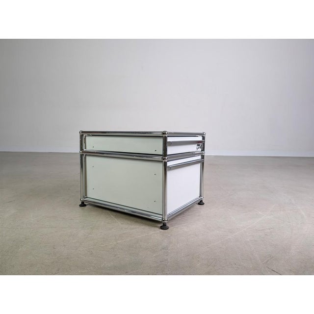 Small White Fritz Office Cabinet from USM Haller For Sale - Image 4 of 9