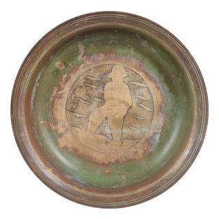Art Deco Bronze Bowl with Figural Motif by Just Andersen, Denmark, 1930s For Sale