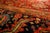 Persian 1890s Antique Red Ground Overscale Botanical Knotted Wool Persian Sultanabad Rug For Sale - Image 3 of 9