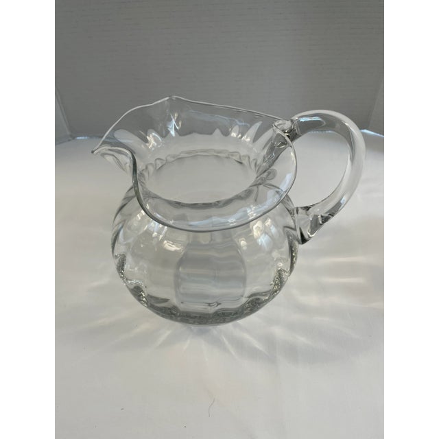 Crystal Bundle Pitcher reminiscent of the 1990's Tiffany & Co. Bundle Pitcher. Tiffany's pitchers were not stamped so it...