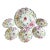 Early 20th Century European Hand-Painted Chrysanthemum Motif Porcelain Serving Bowl With 5 Dessert Bowls For Sale