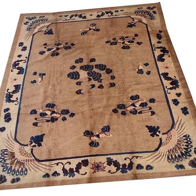 Antique Chinese Peking Rug. Size: 8'0" x 9'10". Chinese - Peking The commercial Peking carpet is a later 19th century...