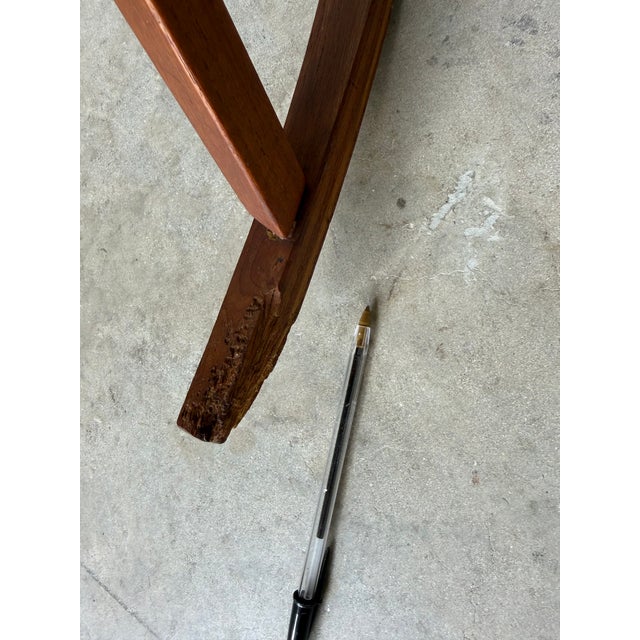 1973 Leon Meyer California Studio Modern Sculptural Teak Rocking Chair For Sale - Image 11 of 12