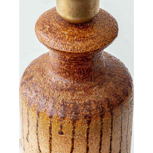 Modern Organic Stoneware Table Lamp from Søholm, Denmark, 1960s For Sale - Image 9 of 14