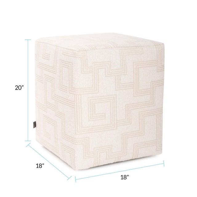 Textile Indoor/Outdoor Universal Cube Syros Natural For Sale - Image 7 of 9