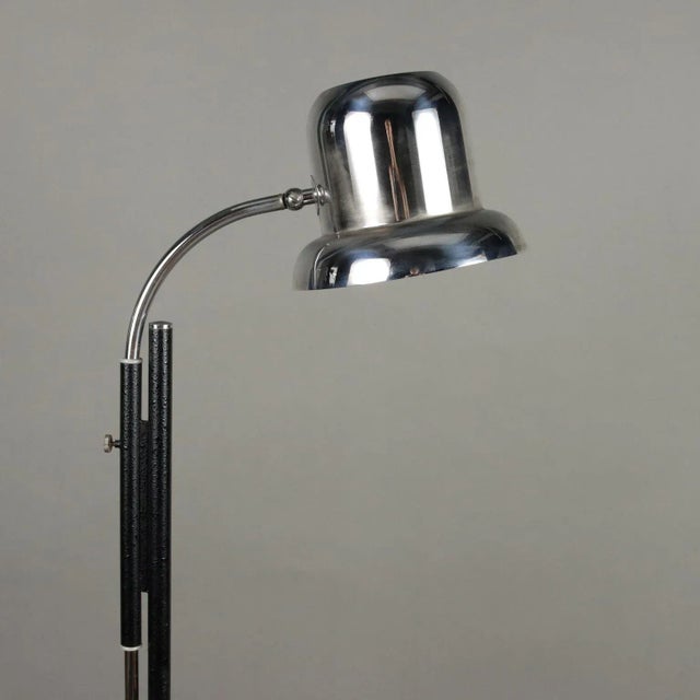 Vintage Floor Lamp in Aluminium, Italy, 1960s For Sale - Image 4 of 8