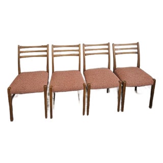 Set of Four (4) Danish Mid-Century Modern Dining Chairs in the Style of j.l. Møller, Denmark, C. 1960s For Sale